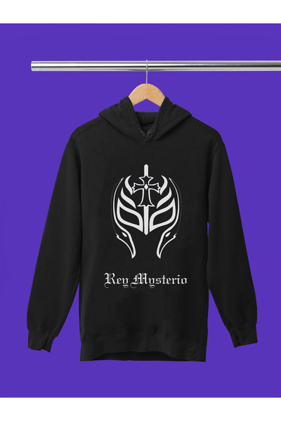 MAGORS REY MYSTERIO WWE IMPRIMAT bumbac 100% PACHETĂ DE HĂRȚIȚE CU GLUGĂ CU TEXTURA MOALE PENTRU COPII tricou