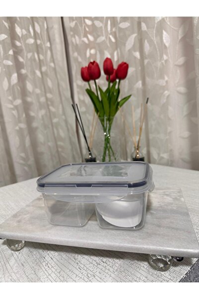 Plastard 2-Compartment Multi-Purpose Vacuum Lid Fresh Box Storage Container