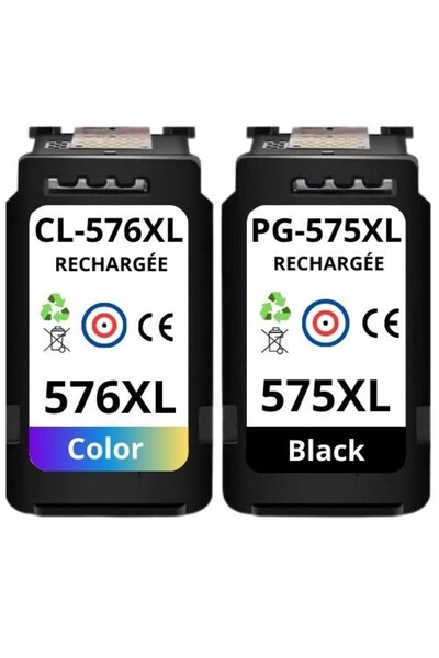 Propart Set de 2 Cartuse inkjet 575 XL Negru si 576XL Color, 600 Pagini Multi...