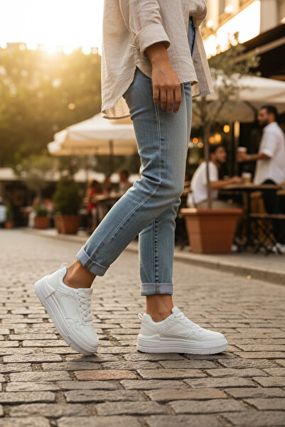 dehaine Women's causal sneakers made of eco-leather, 8002