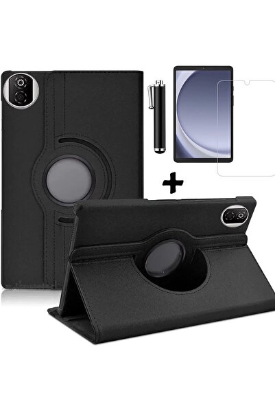 m.tk moveteck Honor Pad X7 8.7 Inch 2025 Tablet Case 360 Rotating Pu Leather Stand Cover + Screen Protector + Pen Set