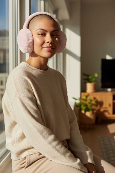 C&A&B KUZEY AVİZE Plush Cold Protection Soft Plush Foldable Ear Protector Ear Muff