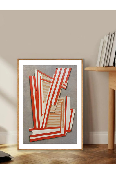 Tuba Decor Tablo dintr-o singură bucată cu rame din lemn pentru sufragerie, s...