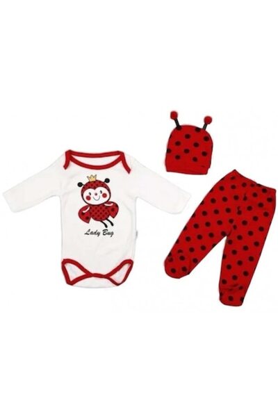 OEM Set of 3 ladybug bodysuits - 6 months (74 cm)