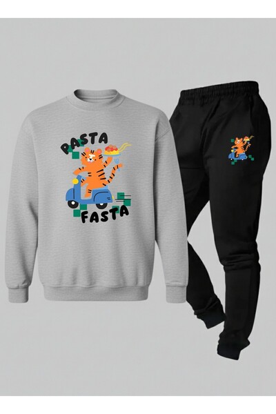 LORVEX Set pentru copii (Swea tricou - Trening) Decolteu rotund PASTA FASTA I...