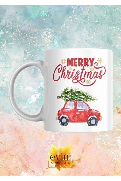 Eylül Design New Year Special Design Merry Christmas Printed Mug Cup Gift Tea...