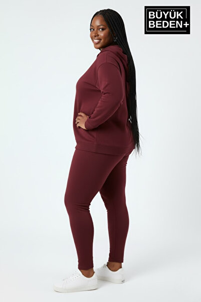 Superlife Γυναικείο φούτερ με κουκούλα Plus Size SPR24BSWK57