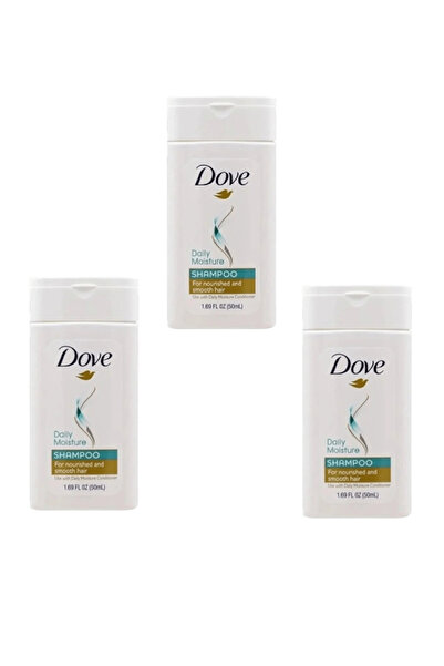 Dove 3 x 50ml Daily Moisturizing Shampoos