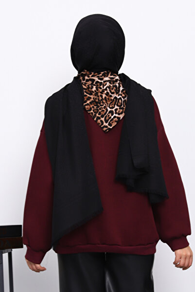 İmajButik Φουλάρι από μούρι με αξεσουάρ, κεντημένο με τρεις κλωστές από την Ceylan