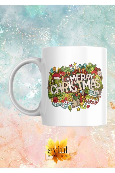 Eylül Design New Year Special Design Merry Christmas Printed Mug Cup Gift Tea...