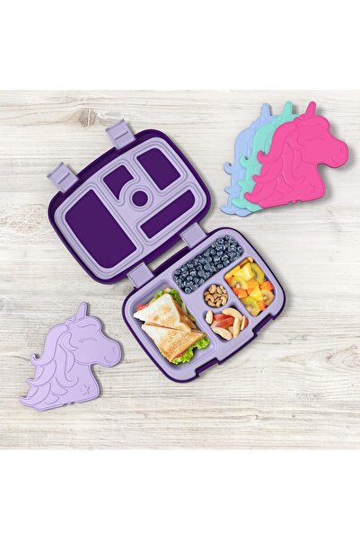 Bentgo Reusable Slim Ice Packs, 4-Pack - Unicorn Design