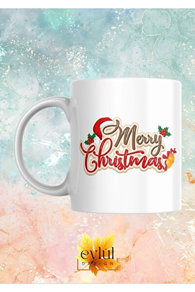 Eylül Design New Year Special Design Merry Christmas Printed Mug Cup Gift Tea...