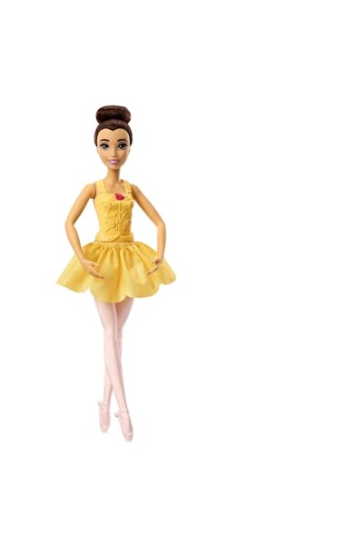 OEM Ballerina Belle Doll with Yellow Dress, Colored Tights, Bun