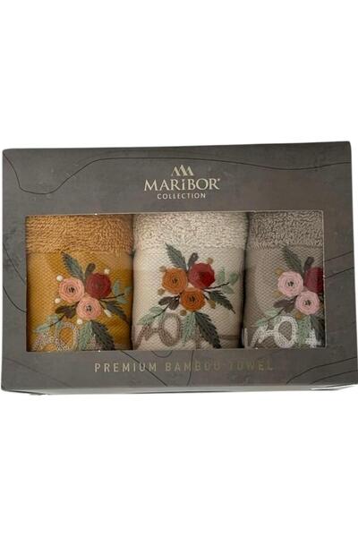 MARİBOR HOME-NAKIŞLI BAMBU MUTFAK HAVLUSU 30X50 3'lü