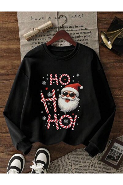Oceanwear سويت شيرت للجنسين بطابع عيد الميلاد سانتا كلوز مطبوع