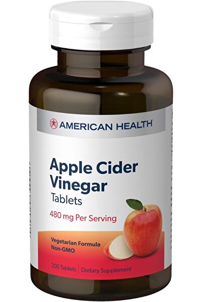 American Health Apple Cider Vinegar Tablets, 200 Count