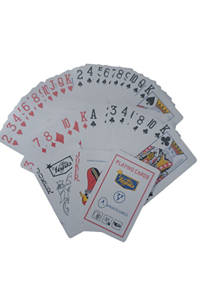 Vision XXI Carti De Joc Plastifiate, 777, 52+2 buc, Cu Cifre/Litere 12 mm, 5....