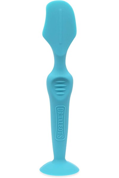 Nuby فرشاة كريم الحفاضات المصنوعة من السيليكون مع قاعدة شفط (أزرق مائي)