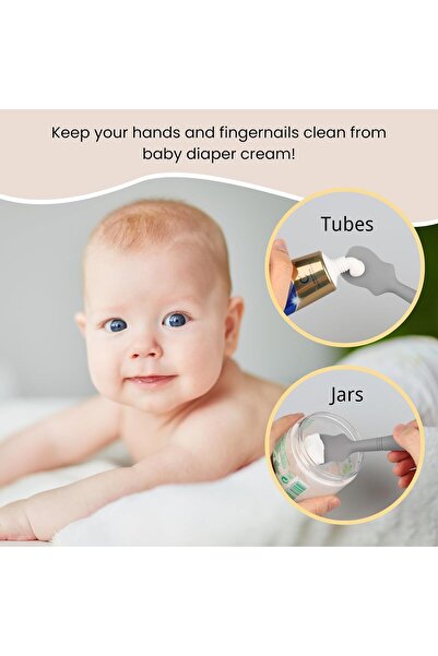 Generic Alybrol Soft Silicone Spatula for Baby Diaper Cream