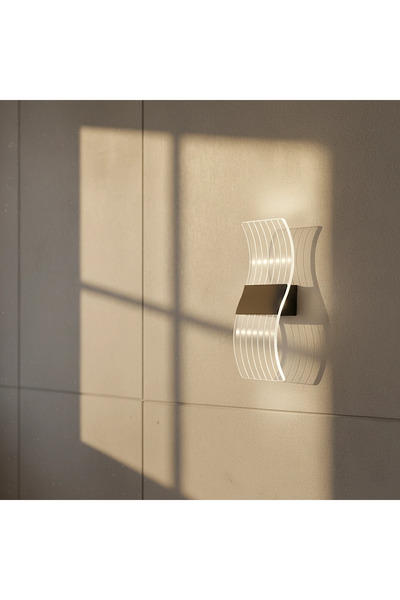 HAMER ابليك جداري مودرن اسود لون الانارة 3اضاءات 5 واط