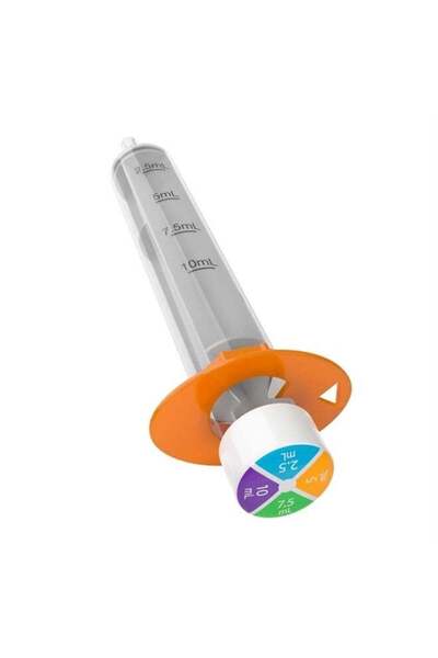 Moon حقنة وموزع فموي للأطفال من إيزي دوز، ١٠ مل/ملعقتان صغيرتان، مُرمَّزة بالألوان، خالية من مادة BPA-MNBSHWT01