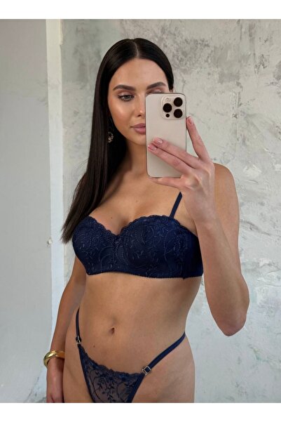 ARONA Lacivert Lotus Brode takım