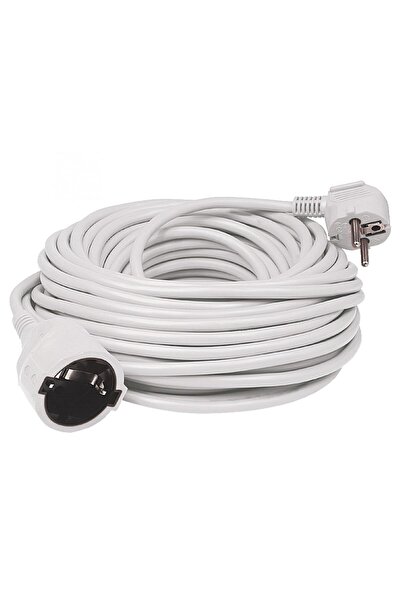 KlaussTech Prelungitor reţea , 20m, alb, 3x1.5mm2