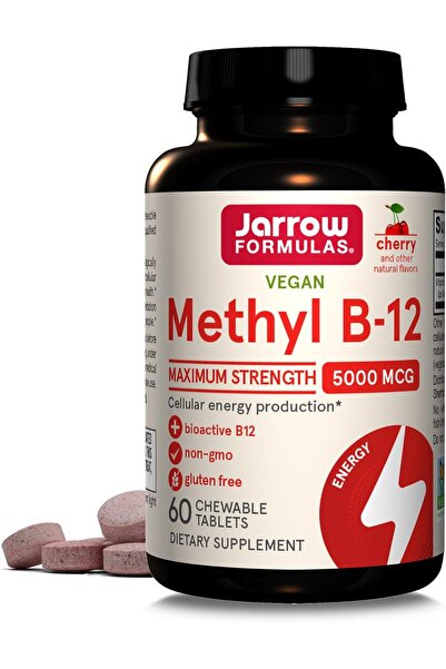 Jarrow Formulas ميثيل ب-12 بنكهة الكرز 5000 ميكروغرام، 60 قرصًا