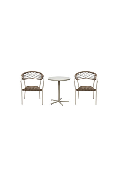 DEC9 Outdoor seating set: 2 chairs and a table