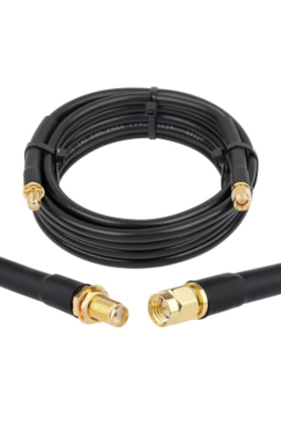ELPISMEDIA 10m Low-loss extension cable for GSM/3G/4G/5G antennas SMA_female - SMA_male connectors