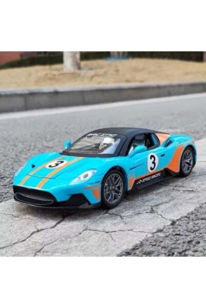 Toybox 1:22 DC Maserati MC20 Alloy Metal Pull Back Die-cast Car Model with Sound and Light Toy for Kids