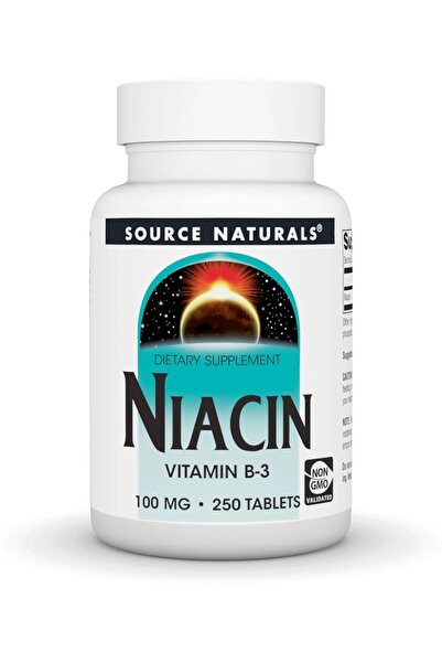 source naturals Niacin Tablets (100 mg, 250 Count)