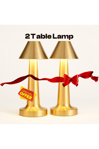 Primo Plus Set of 2 Retro Minimalist Decorative Small Table Lamp for a stylish, warm ambiance.