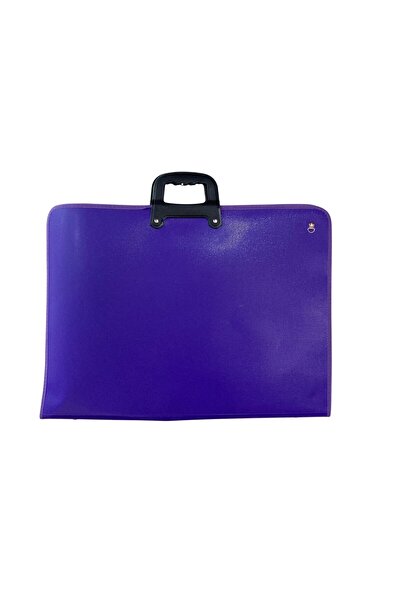 NOVENTRA Şık & Pratik Askılı Proje ve Resim Çantası – Mor