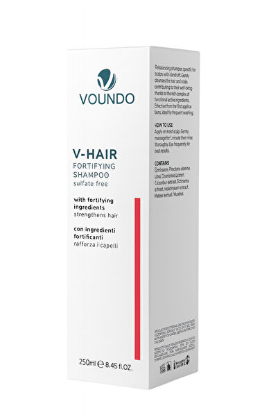 VONDA شامبو في-هير المقوي (فوندو) - خالي من الكبريتات، 250 مل