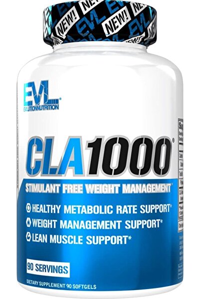 evlution nutrition CLA 1000، 90 حصة، فحم، كبسولات هلامية ناعمة