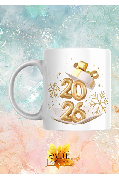 Eylül Design 2026 New Year Happy New Year Special Design Printed Mug Cup Gift...
