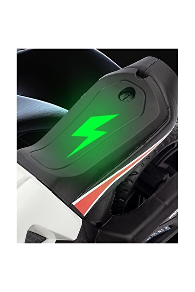 dalip Kids Electric Motorcycle with 2 Large Wheels and 2 Training Wheels, 6V 4.5Ah Battery, Lights