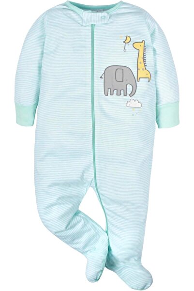 GERBER Sleep n' Play Footed Pajamas for Baby Girls, Pack of 4