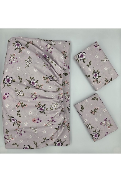 pınarhome collectıon Fabric Fitted Sheet for Pad Beds + Pillow Case with Cover (Corner Depth 30 Cm) New Season***