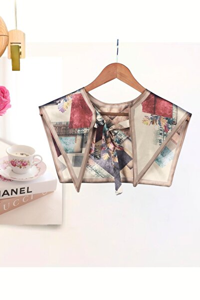 nurfemina Modern Retro Patterned Women's Shoulder Shawl & Scarf Elegant Multi-Purpose Collar Accessory