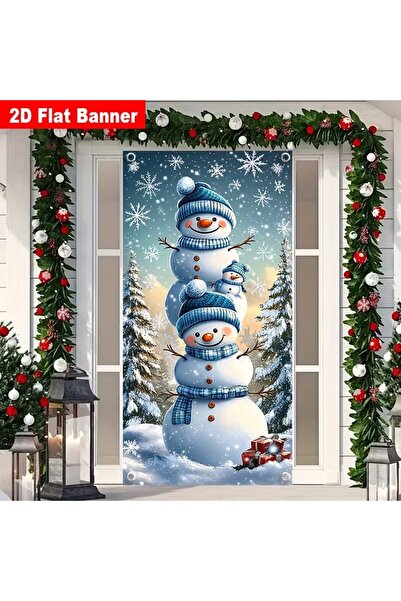 PROMISEBACKDROP2 زينة باب مرنة مقاس 190×75 سم، غطاء باب من القماش، ديكور عيد ...
