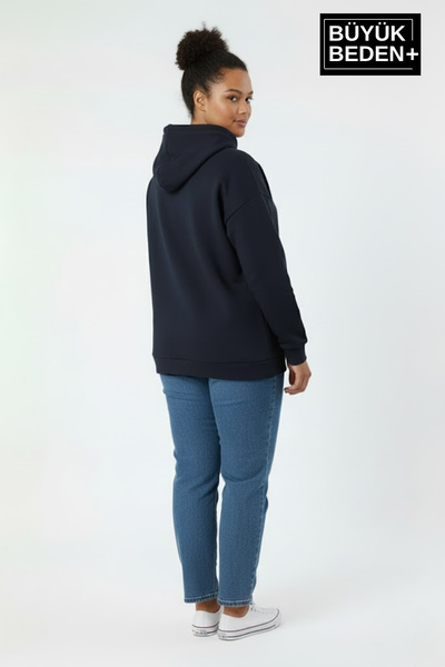 Superlife Γυναικείο μπλουζάκι με κουκούλα με λεπτές μανίκια και ριμπέντε φούστα SPR26BSWK957