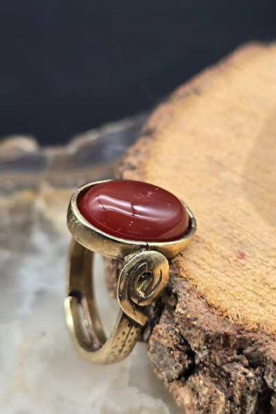 NBS Beautiful Naturel Stones Agate Copper Ring Real Adjustable Very Quality with Big Stone Elegant