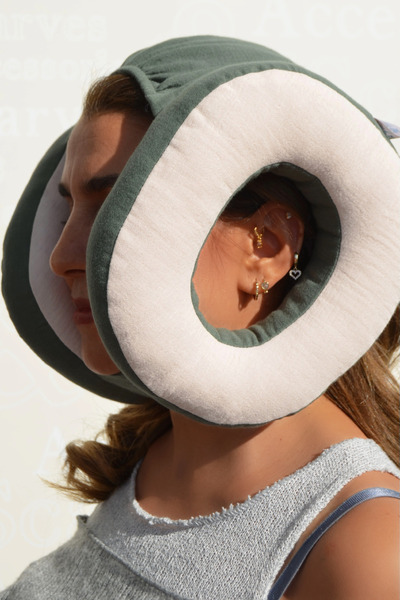 moonzy - minimalist & cozy İki Renkli Kulaklık Tarzı Çİft Taraflı Piercing Ya...