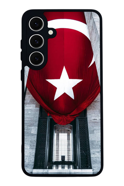 SCALETA CASE حافظة سوداء غير لامعة متوافقة مع هاتف Samsung Galaxy S24 FE - غطاء حماية من السيليكون الناعم وممتص للصدمات