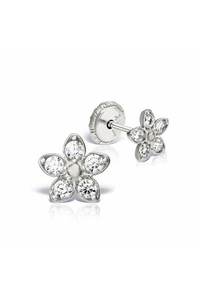 MOSV White gold earrings with stones