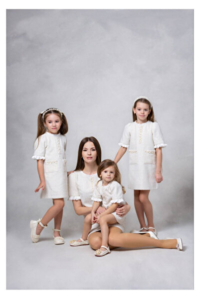 kiddos.ro Elegant mother-daughter set in tweed. elegant, for occasions, holidays, Christmas