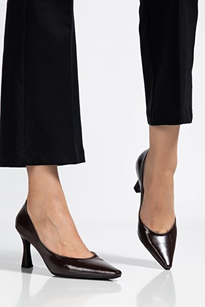 ALTIN TOPUK Brown Women's High Heel Shoes Stiletto