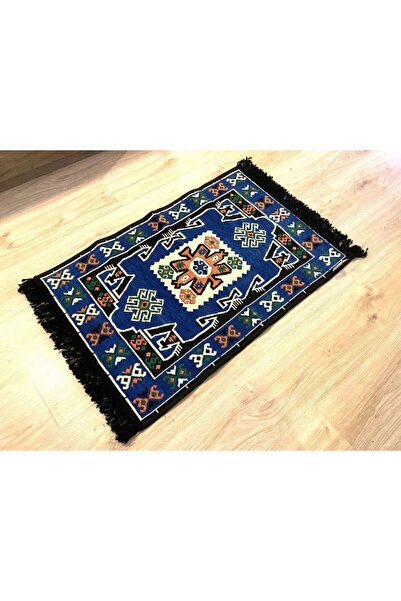Casa de vis Online Traditional style carpet, cotton with jute, Casa De Vis Online, blue, 60 x 90 CM